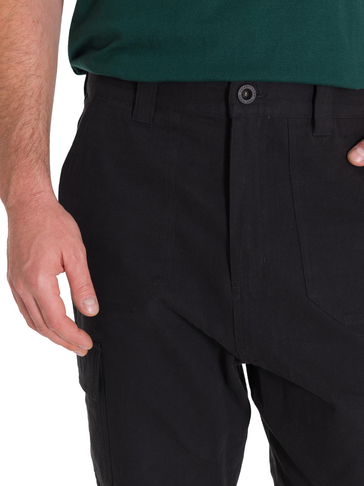 Pantalón Tiro Medio Hombre HERITAGE STRAIGHT CARGO UTILITY Negro Cat