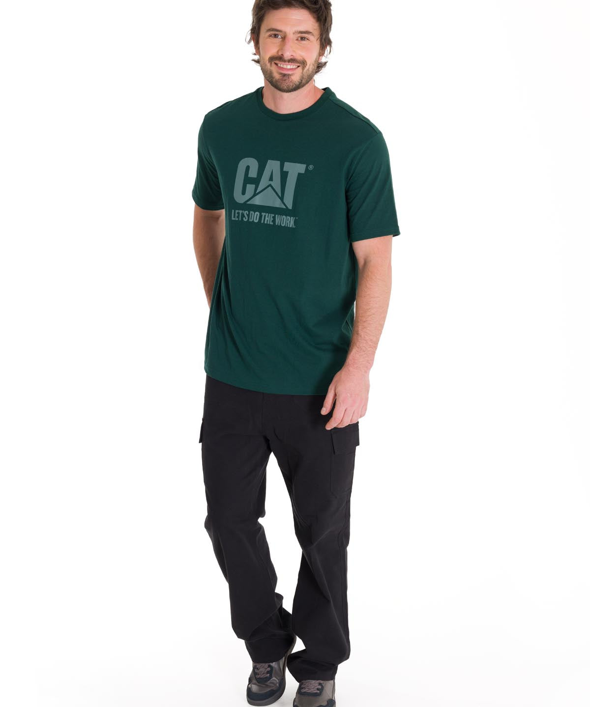 Pantalón Tiro Medio Hombre HERITAGE STRAIGHT CARGO UTILITY Negro Cat