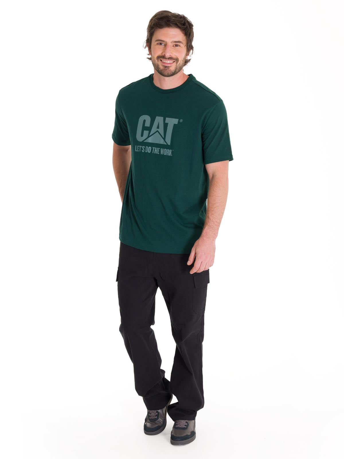 Pantalón Tiro Medio Hombre HERITAGE STRAIGHT CARGO UTILITY Negro Cat