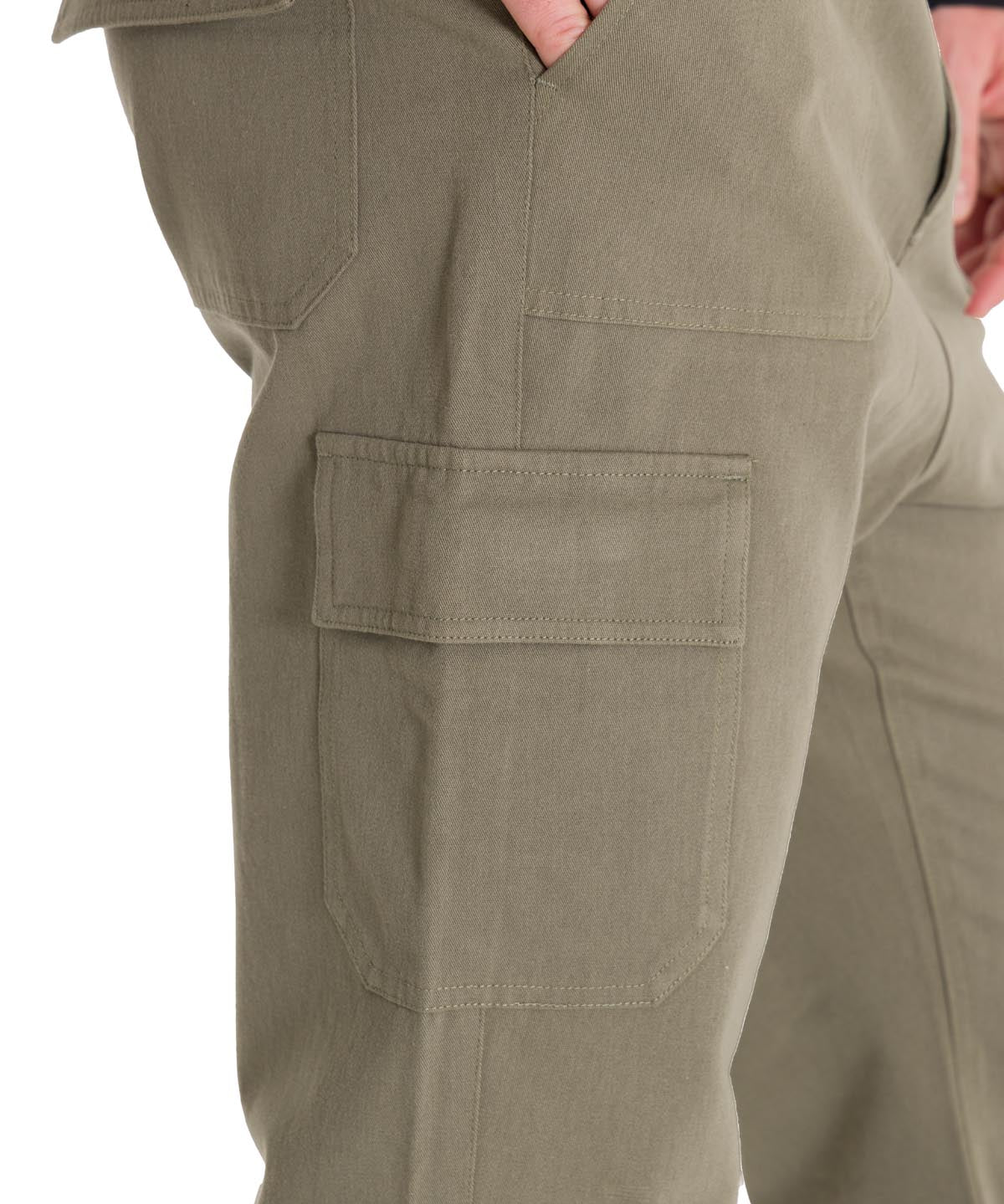 Pantalón Tiro Medio Hombre HERITAGE STRAIGHT CARGO UTILITY Oliva Cat