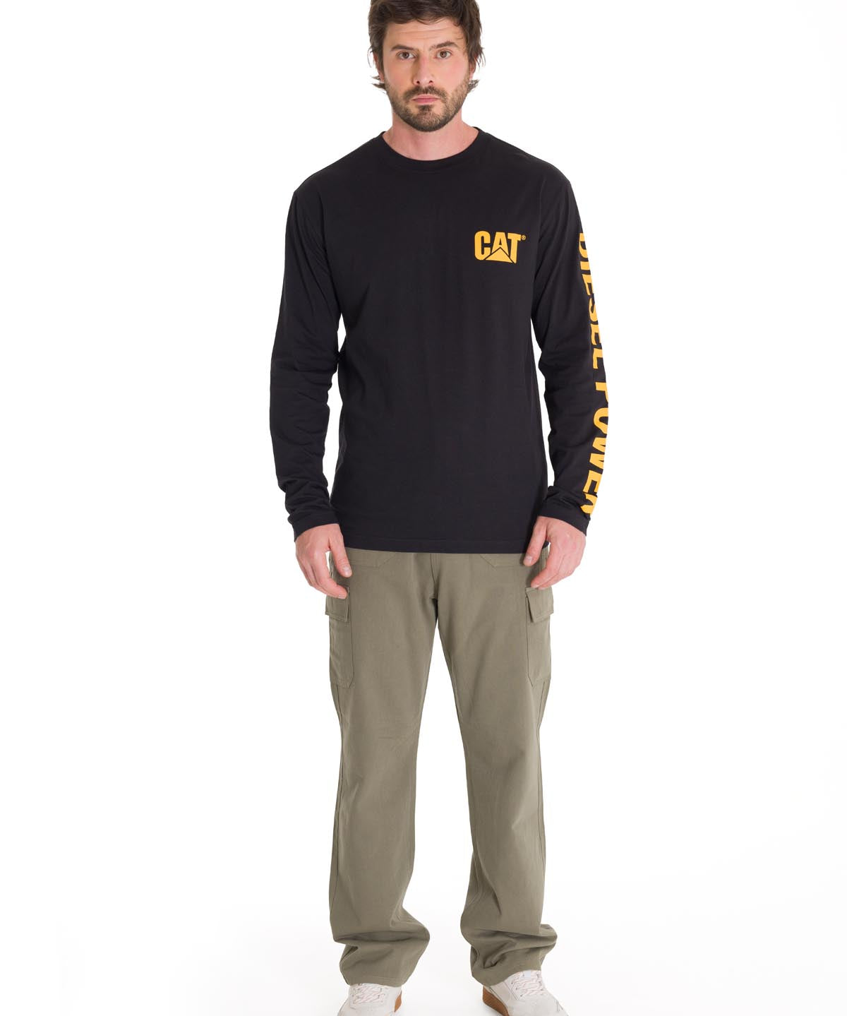 Pantalón Tiro Medio Hombre HERITAGE STRAIGHT CARGO UTILITY Oliva Cat