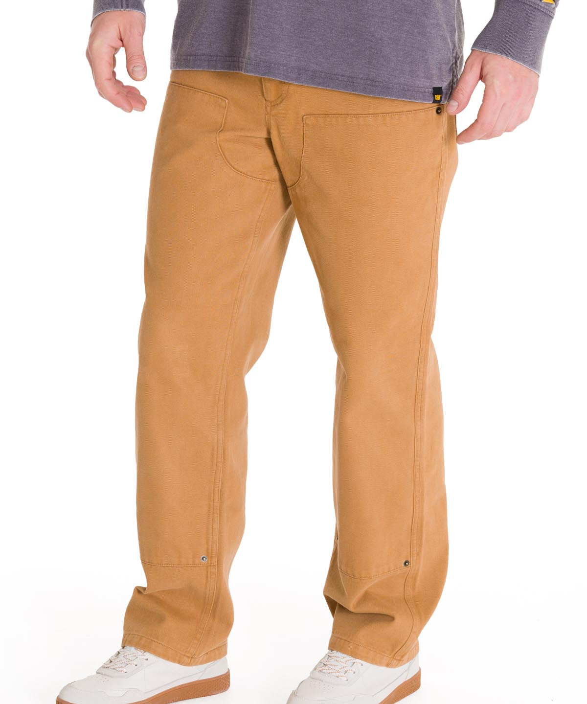 Pantalón Tiro Medio Hombre HERITAGE UNIFORM STRAIGHT DOUBLE FRONT Caramelo Cat