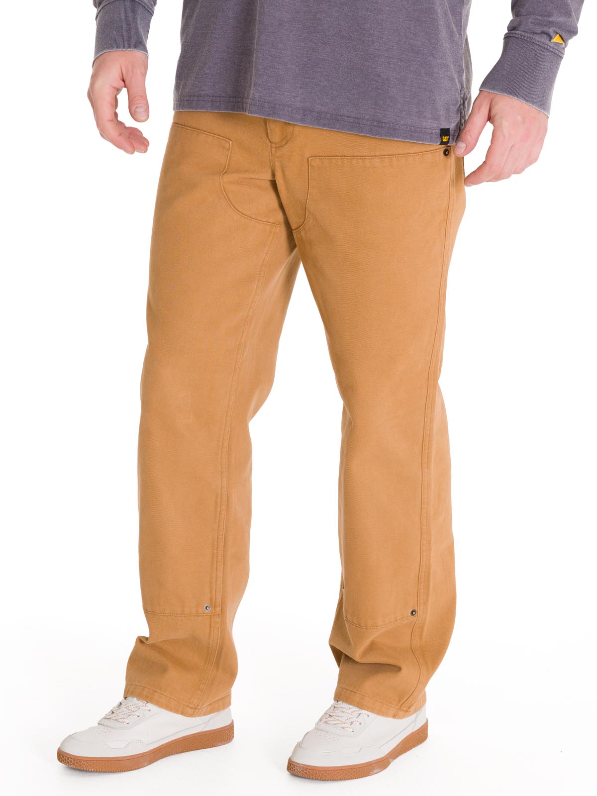 Pantalón Tiro Medio Hombre HERITAGE UNIFORM STRAIGHT DOUBLE FRONT Caramelo Cat