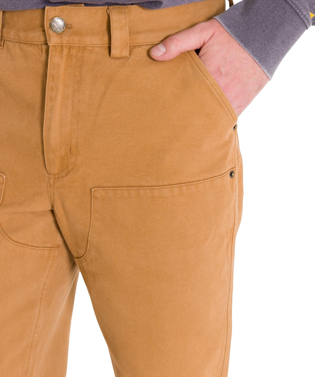 Pantalón Tiro Medio Hombre HERITAGE UNIFORM STRAIGHT DOUBLE FRONT Caramelo Cat