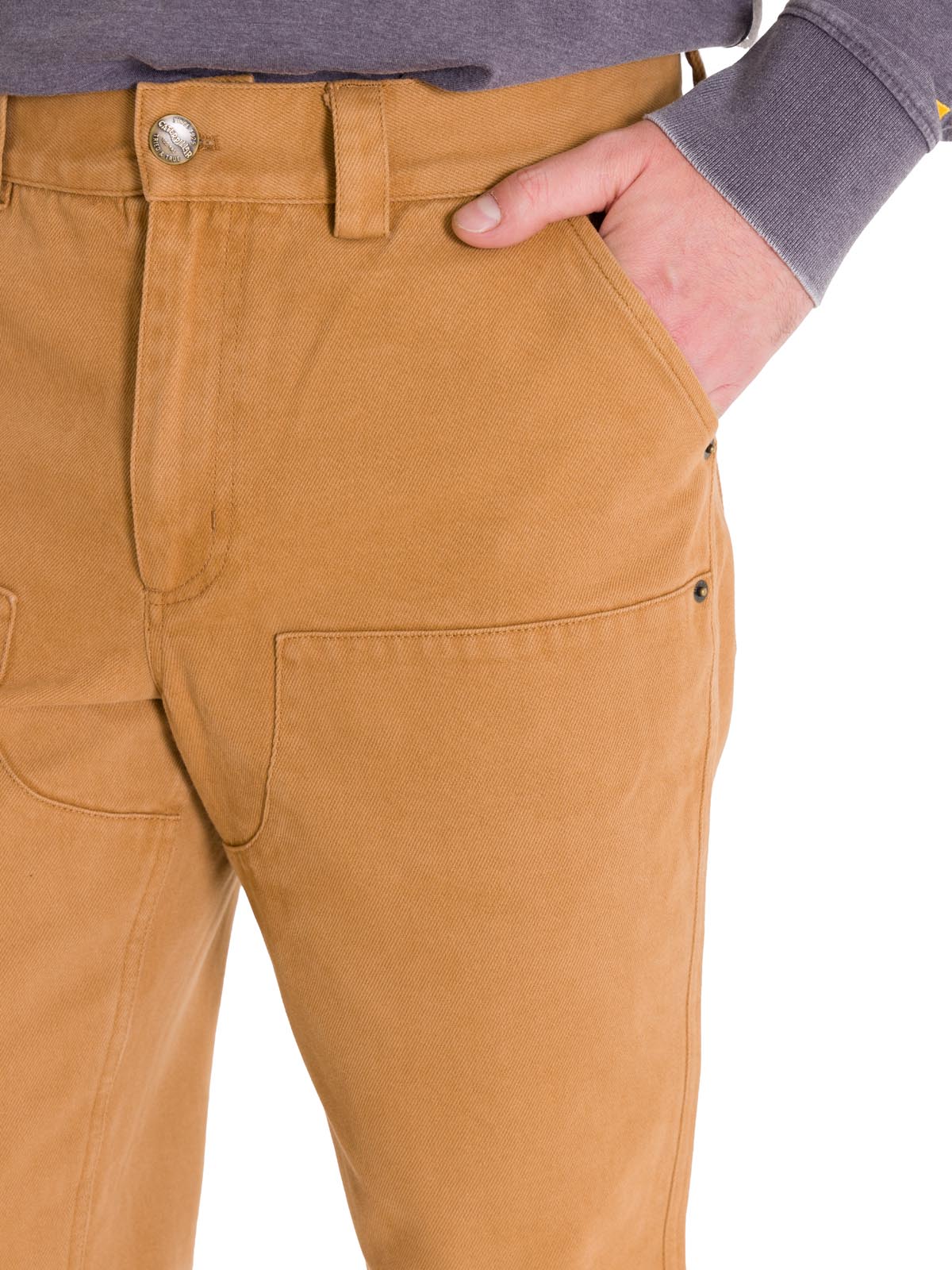 Pantalón Tiro Medio Hombre HERITAGE UNIFORM STRAIGHT DOUBLE FRONT Caramelo Cat
