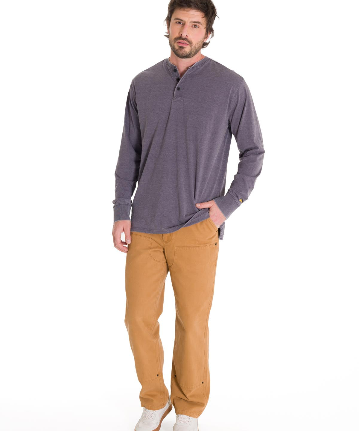 Pantalón Tiro Medio Hombre HERITAGE UNIFORM STRAIGHT DOUBLE FRONT Caramelo Cat