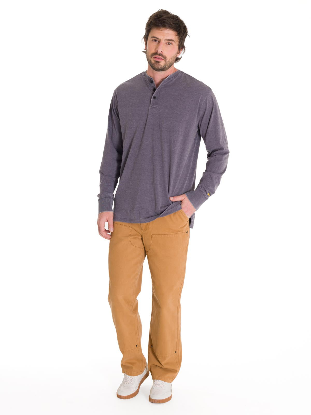 Pantalón Tiro Medio Hombre HERITAGE UNIFORM STRAIGHT DOUBLE FRONT Caramelo Cat