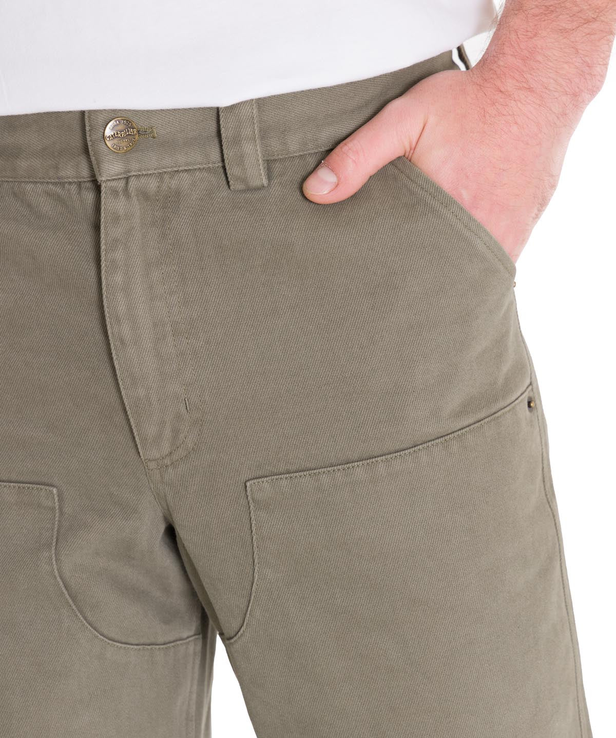 Pantalón Tiro Medio Hombre HERITAGE UNIFORM STRAIGHT DOUBLE FRONT Oliva Cat