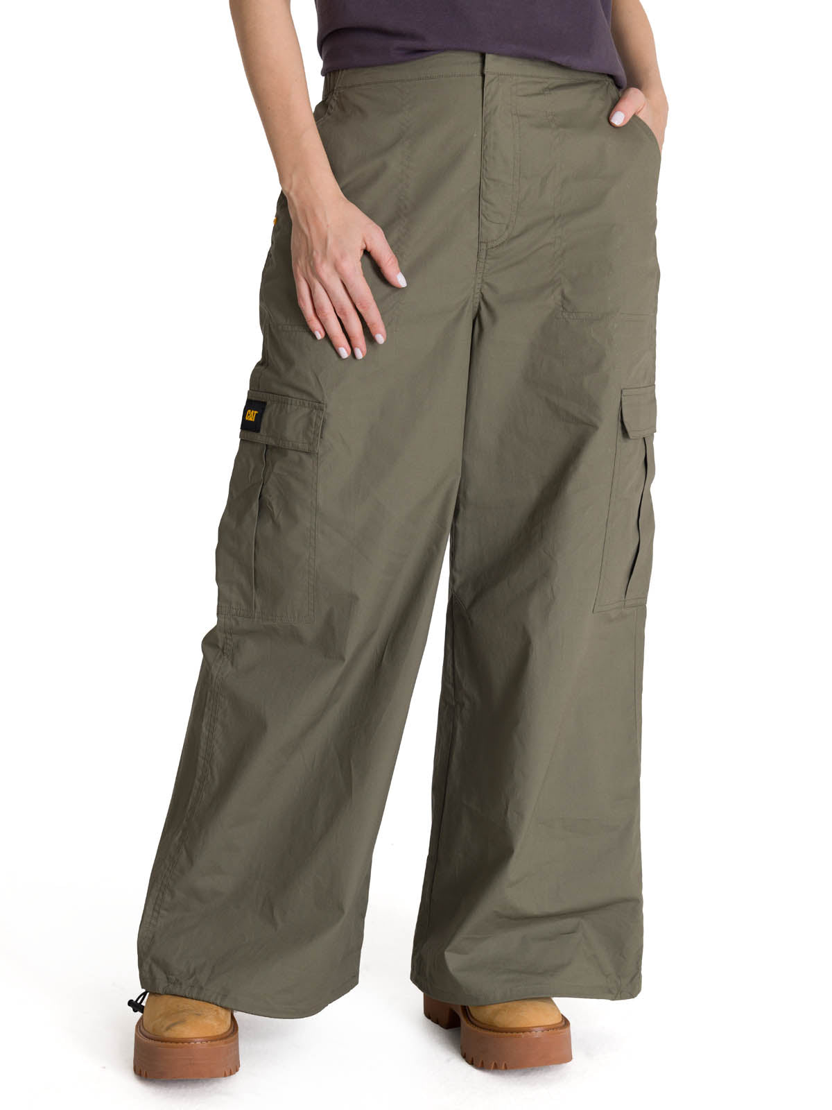 Pantalón Cargo Mujer Pull-On Oliva CAT