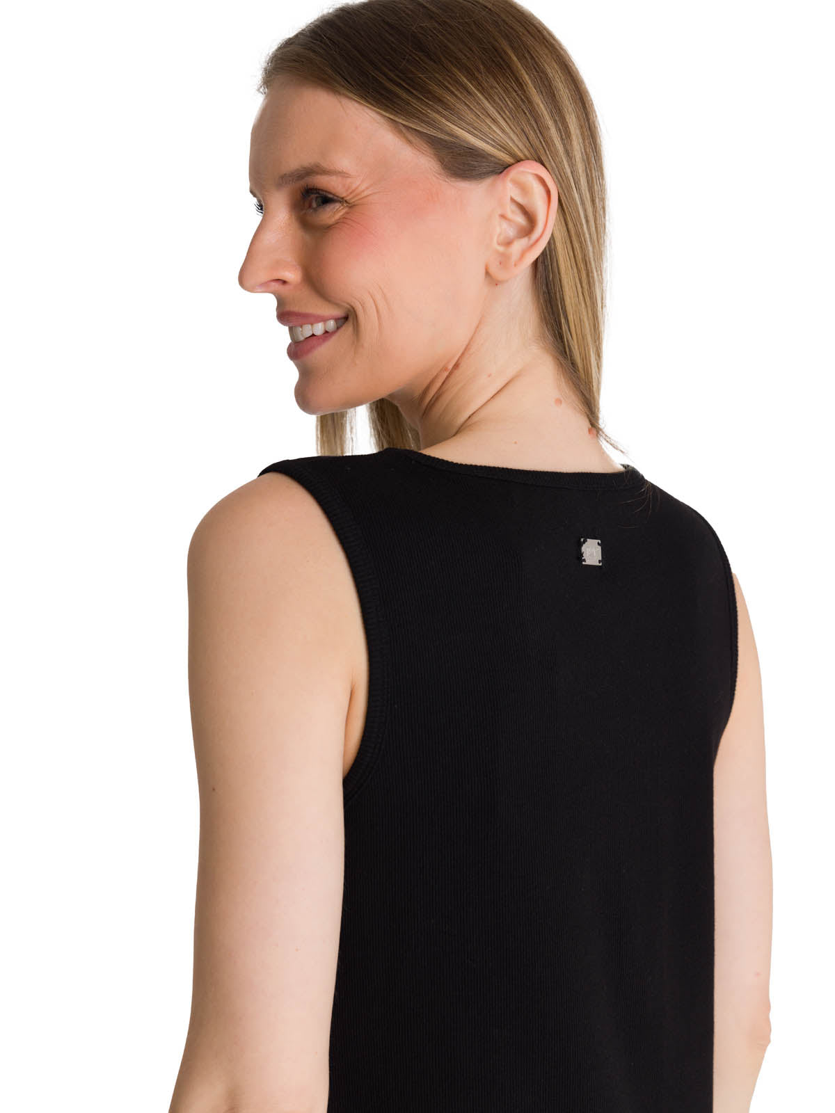 Vestido Mujer Rib Tank Negro CAT