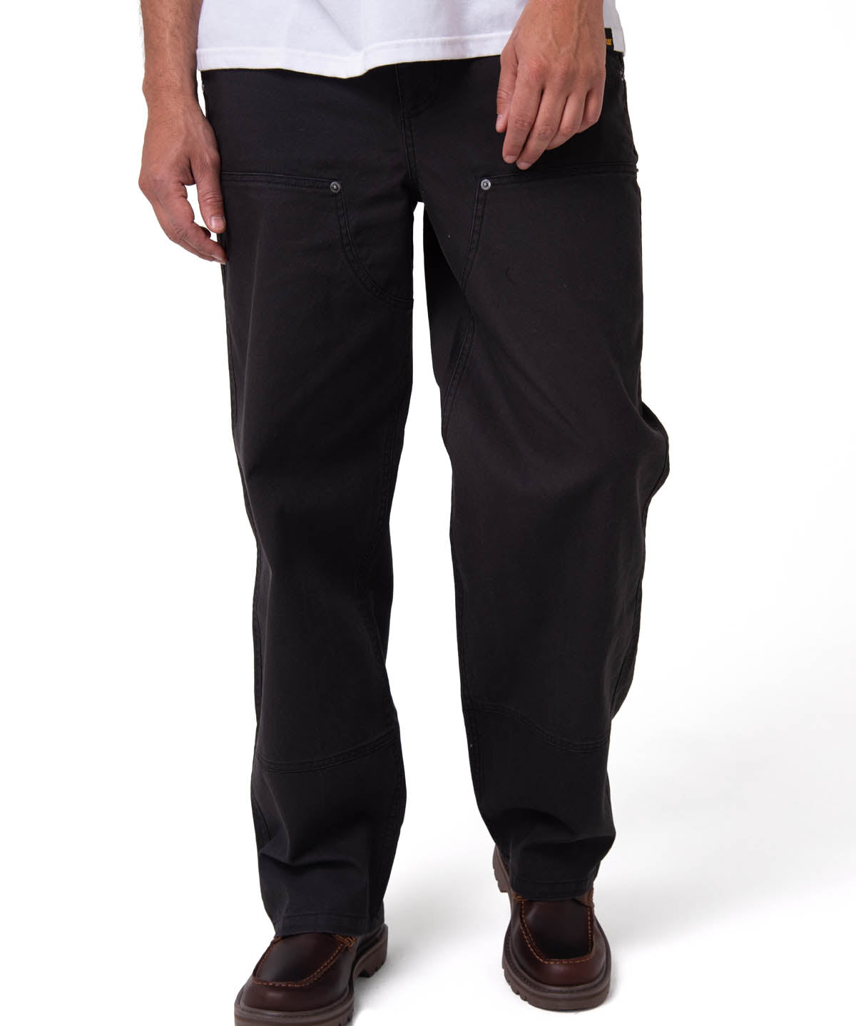 Pantalón Hombre Straight Double Negro Cat