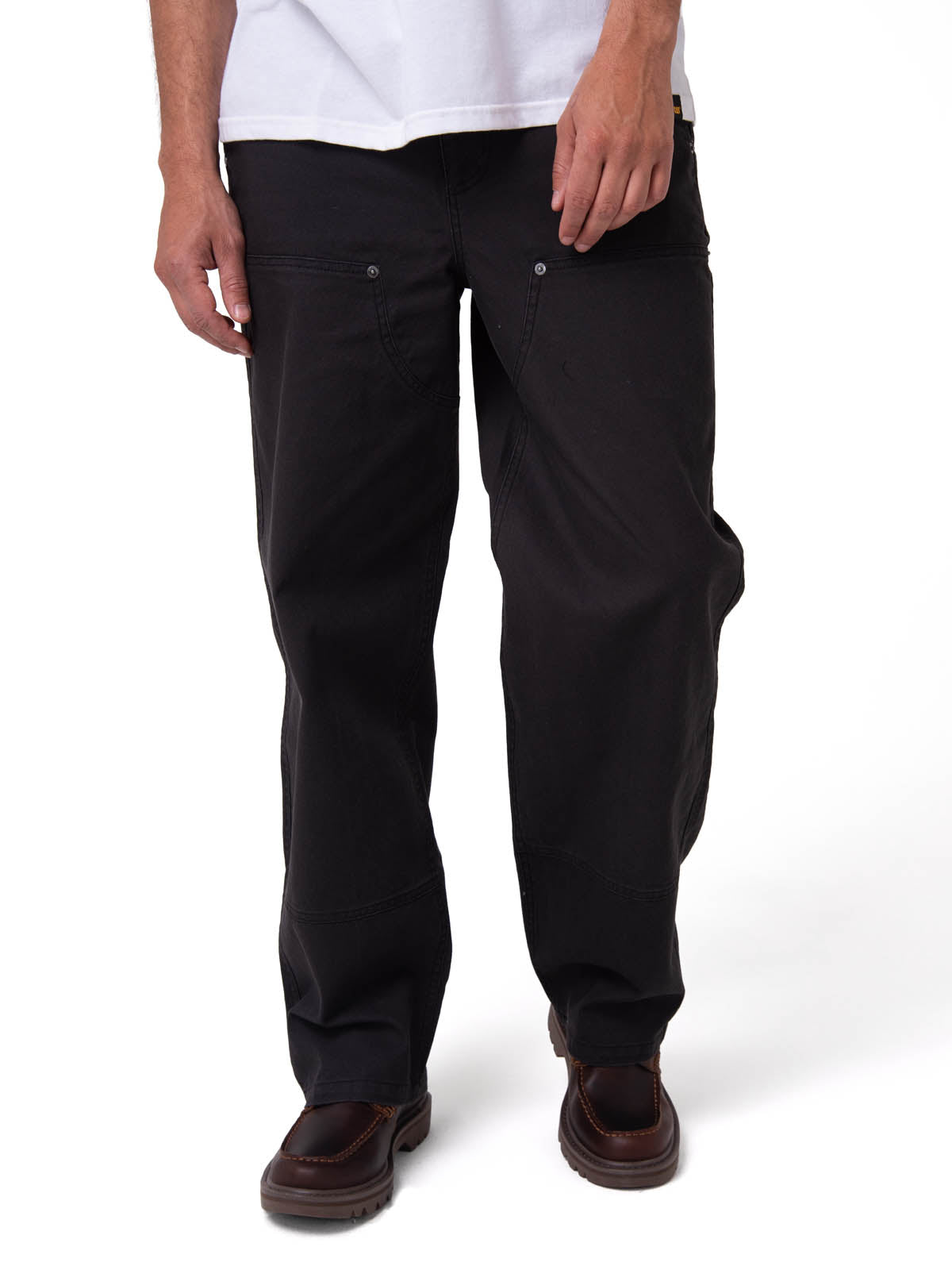 Pantalón Hombre Straight Double Negro Cat