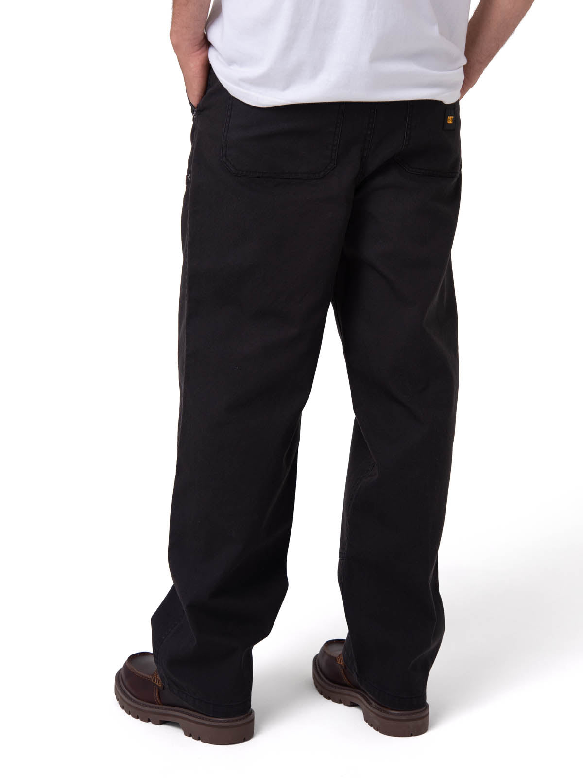 Pantalón Hombre Straight Double Negro Cat