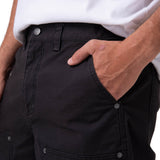 Pantalón Hombre Straight Double Negro Cat