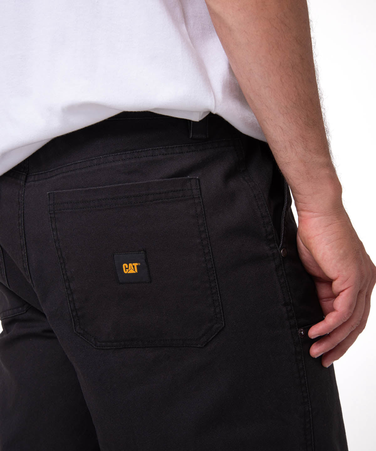 Pantalón Hombre Straight Double Negro Cat