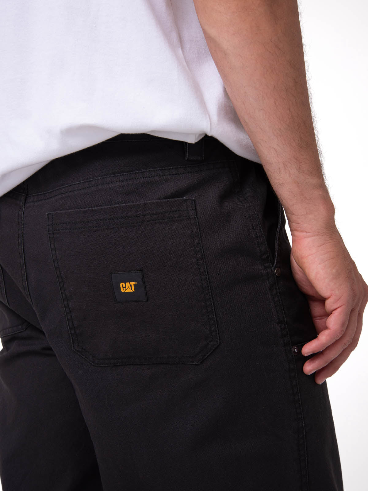 Pantalón Hombre Straight Double Negro Cat