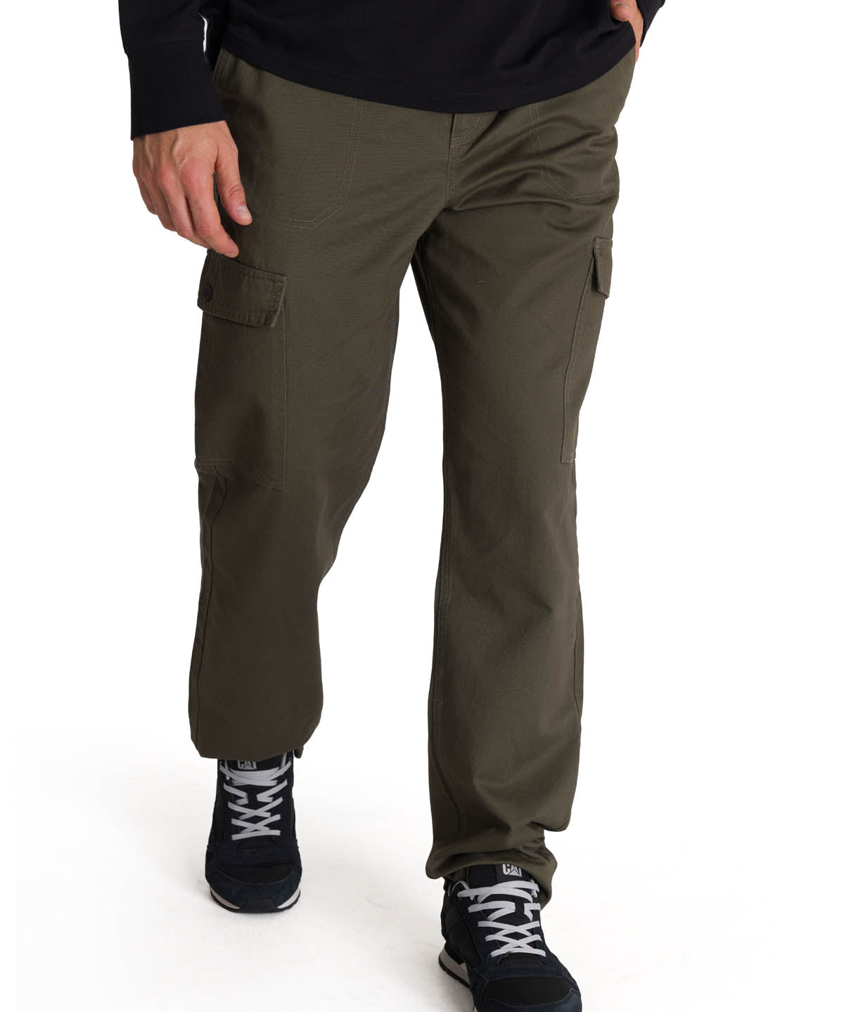 Pantalón Hombre Cargo Straight Oliva CAT