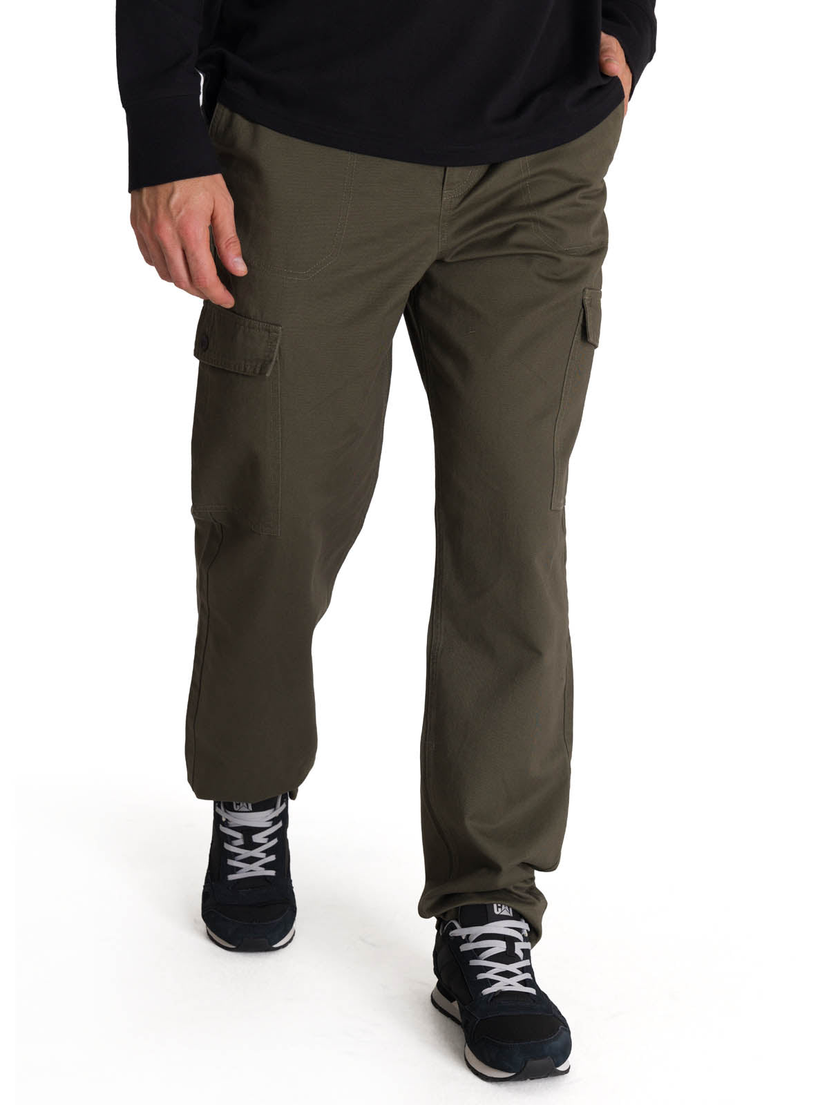 Pantalón Hombre Cargo Straight Oliva CAT