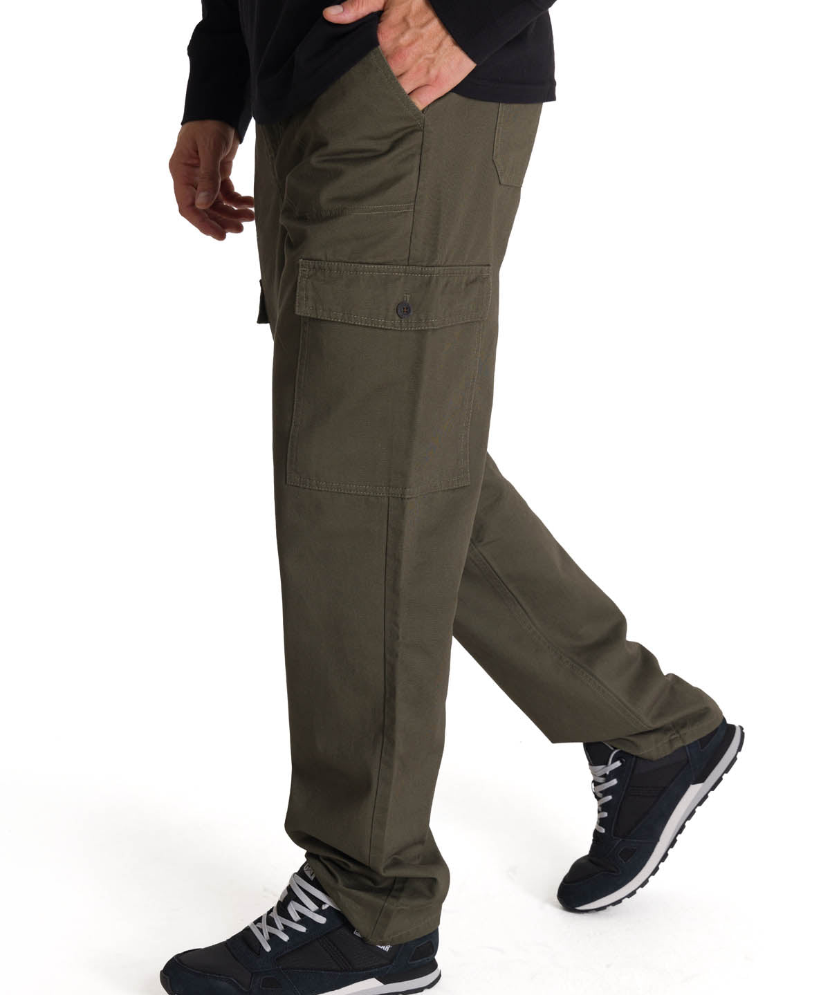 Pantalón Hombre Cargo Straight Oliva CAT