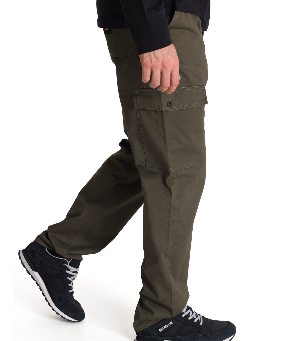 Pantalón Hombre Cargo Straight Oliva CAT