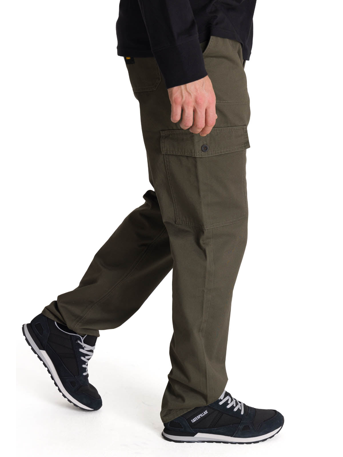Pantalón Hombre Cargo Straight Oliva CAT