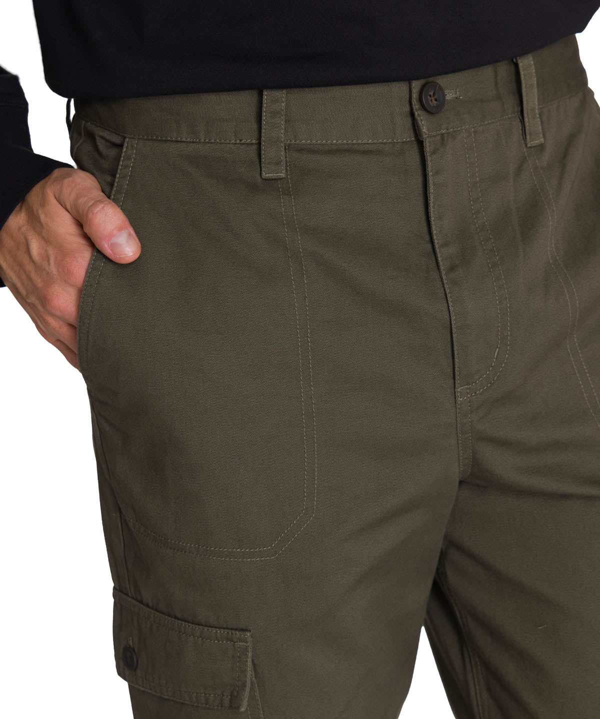Pantalón Hombre Cargo Straight Oliva CAT