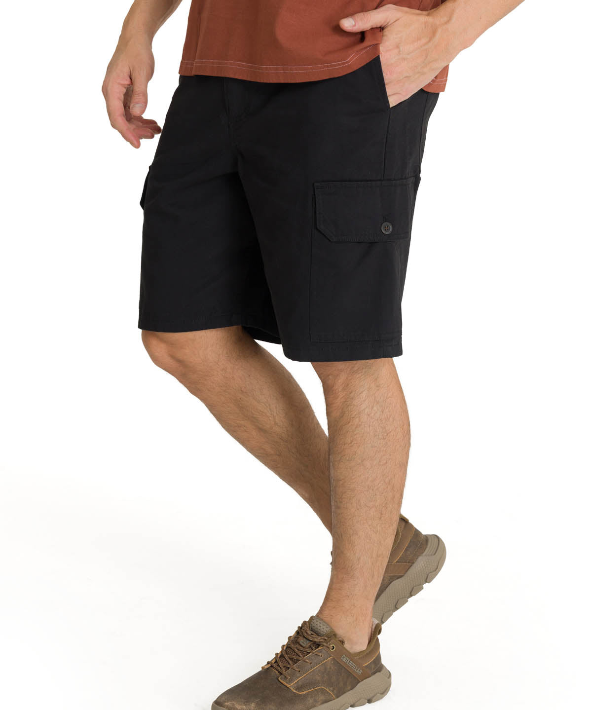 Short Hombre Cargo Negro CAT