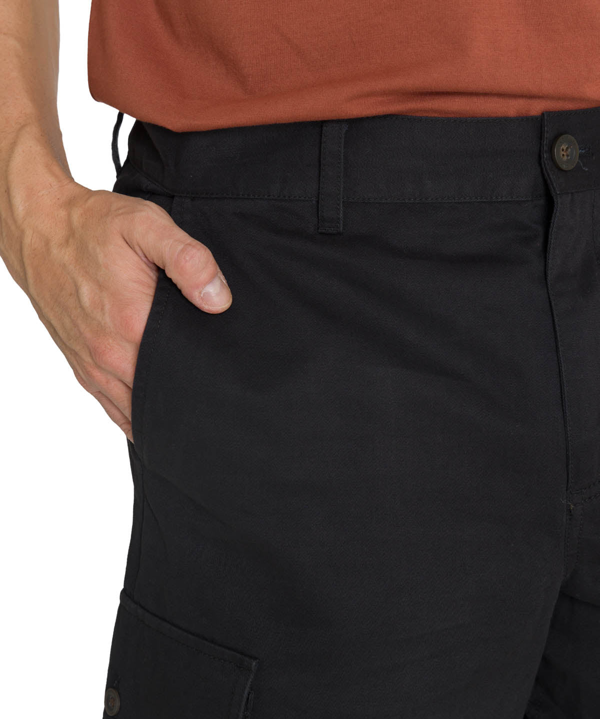 Short Hombre Cargo Negro CAT