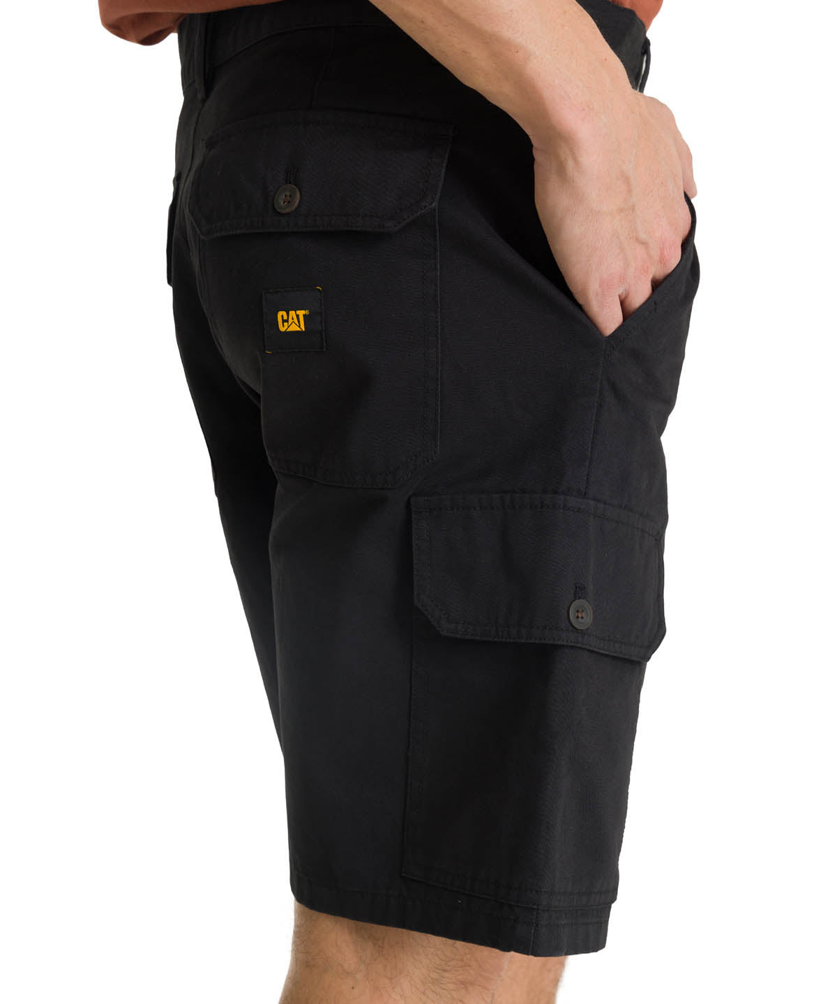 Short Hombre Cargo Negro CAT