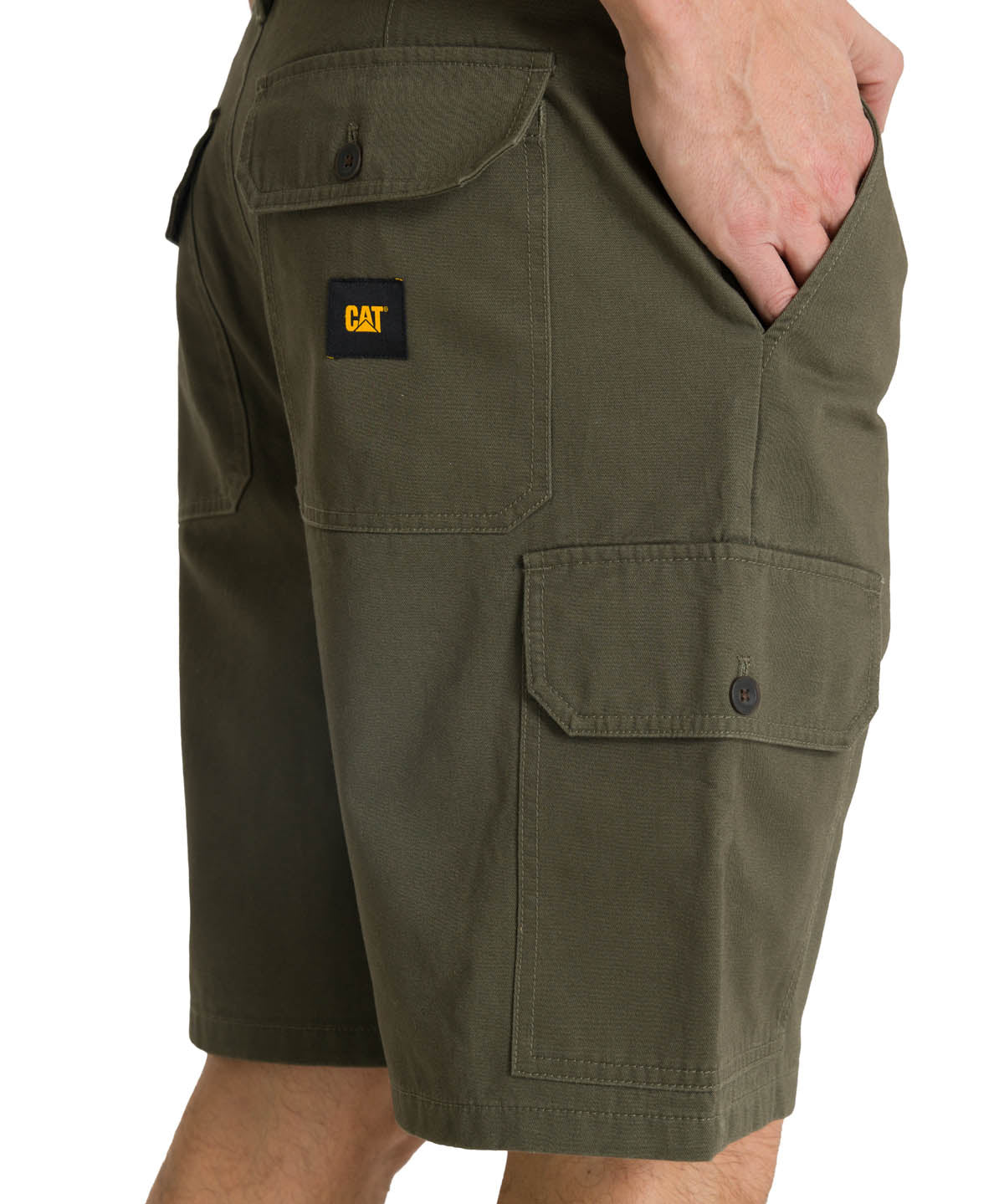 Short Hombre Cargo Verde Oliva CAT