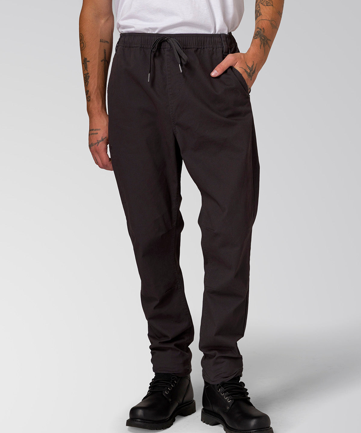 Pantalón Twill Hombre Stretch Utility Negro CAT
