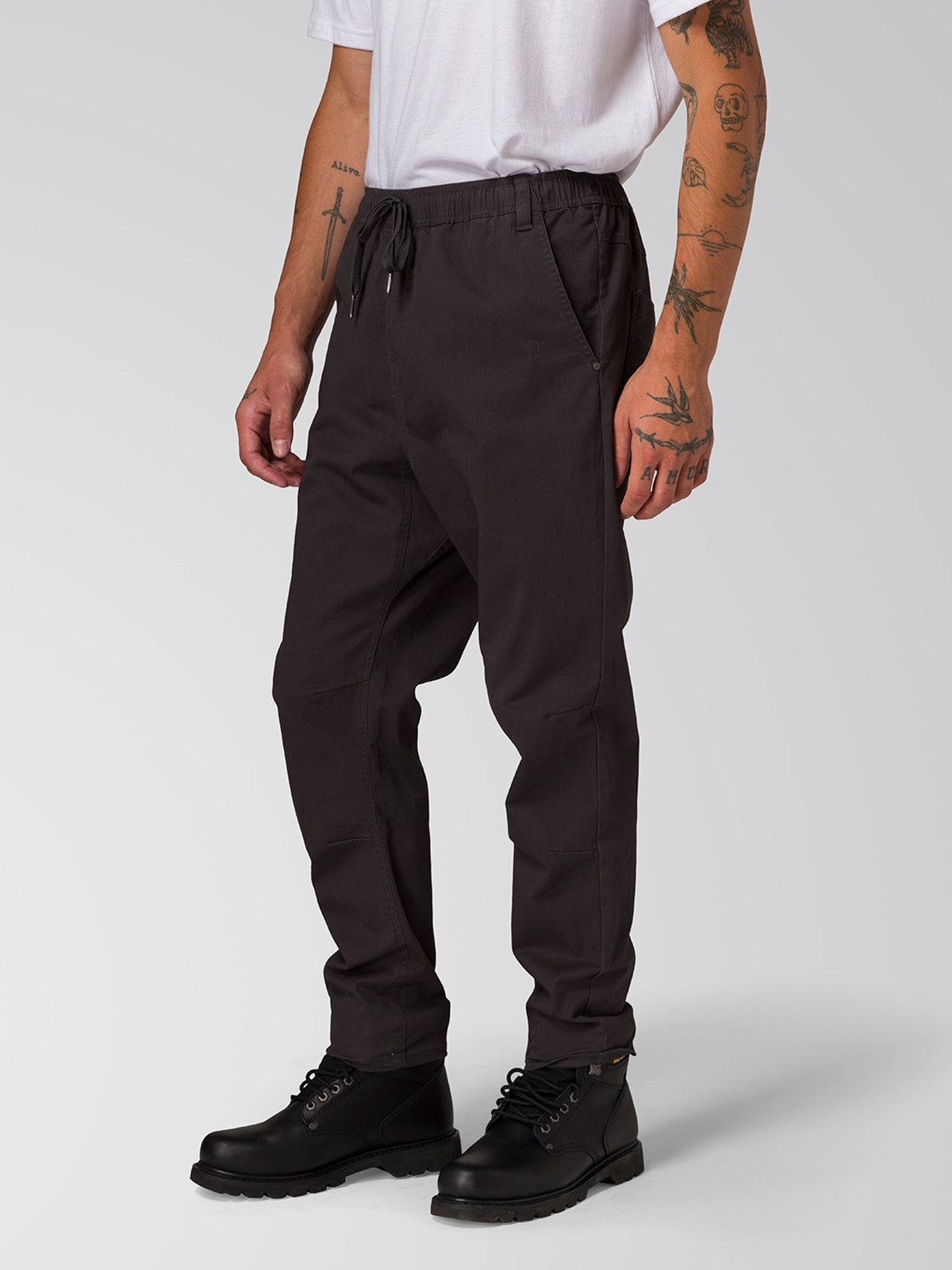 Pantalón Twill Hombre Stretch Utility Negro CAT