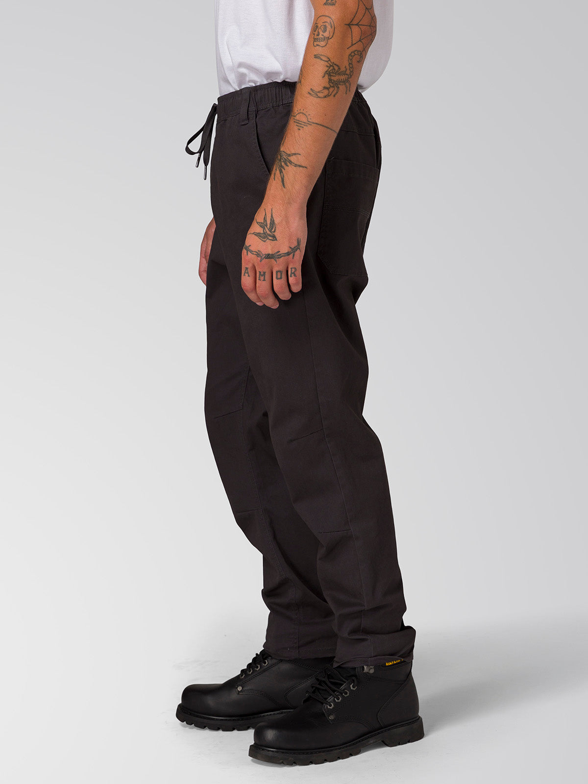 Pantalón Twill Hombre Stretch Utility Negro CAT