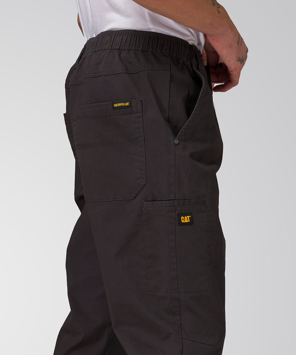 Pantalón Twill Hombre Stretch Utility Negro CAT
