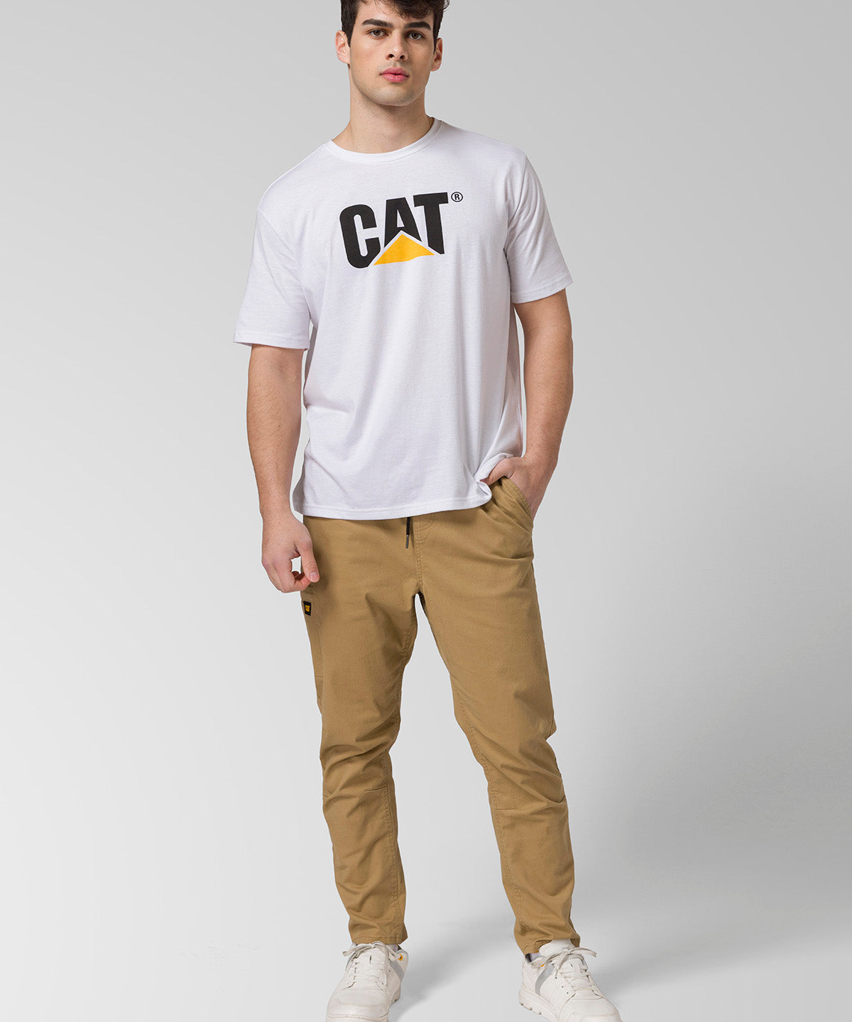 Pantalón Twill Hombre Stretch Utility Beige CAT