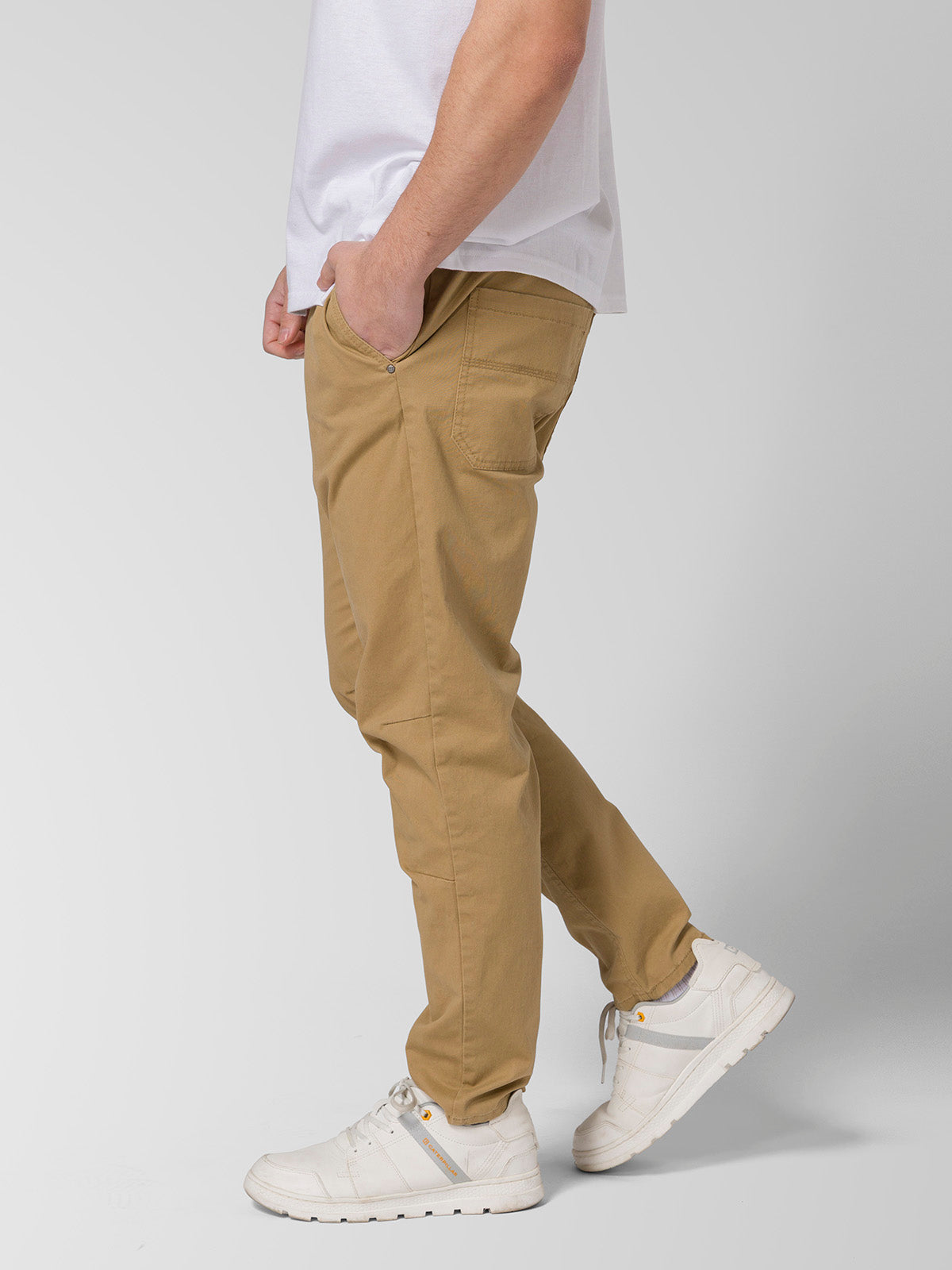 Pantalón Twill Hombre Stretch Utility Beige CAT