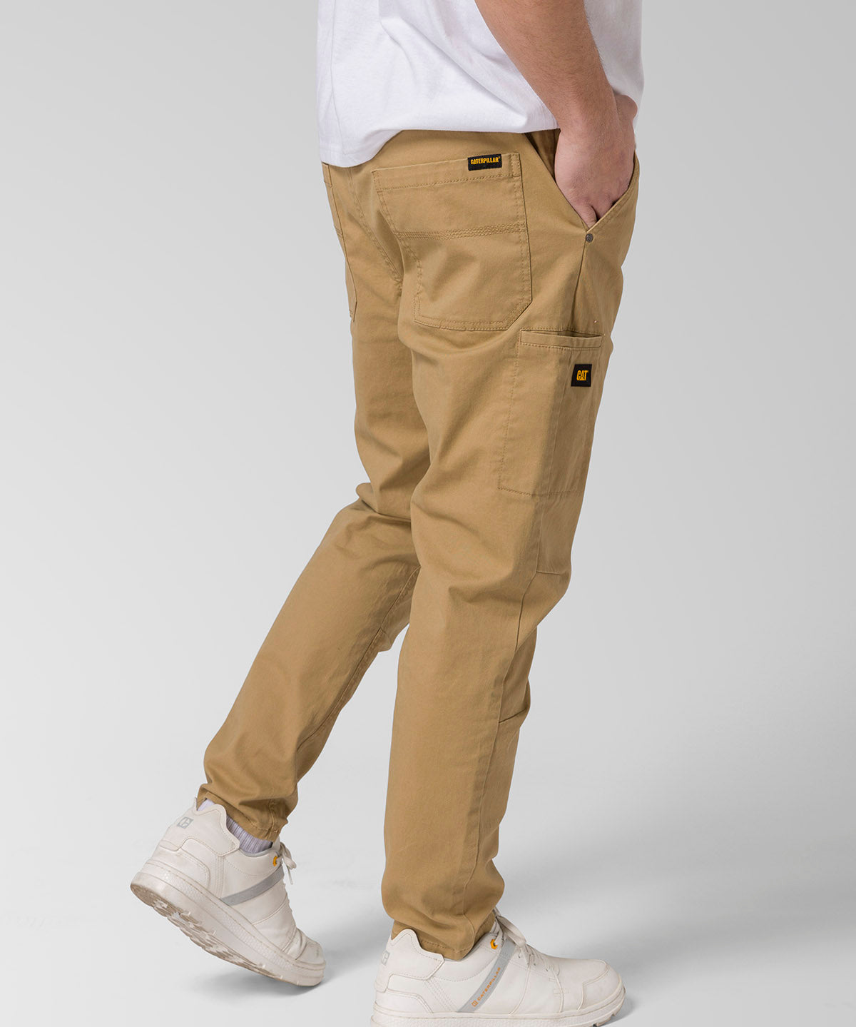 Pantalón Twill Hombre Stretch Utility Beige CAT