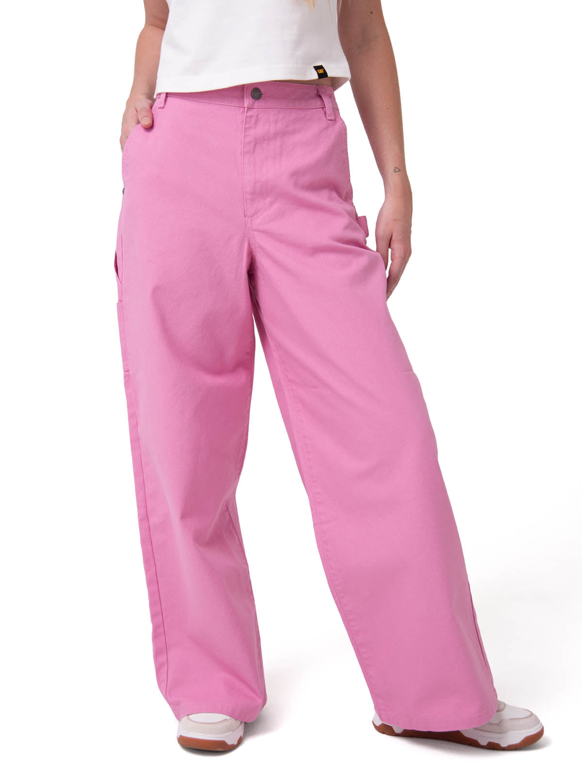 Pantalón Mujer Canvas Carpenter Rosa Cat