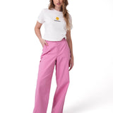Pantalón Mujer Canvas Carpenter Rosa Cat