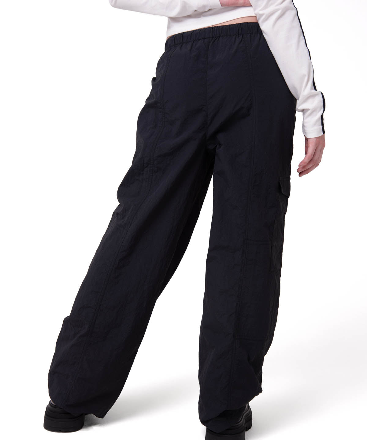 Pantalón Mujer Pull-On Cargo Negro Cat