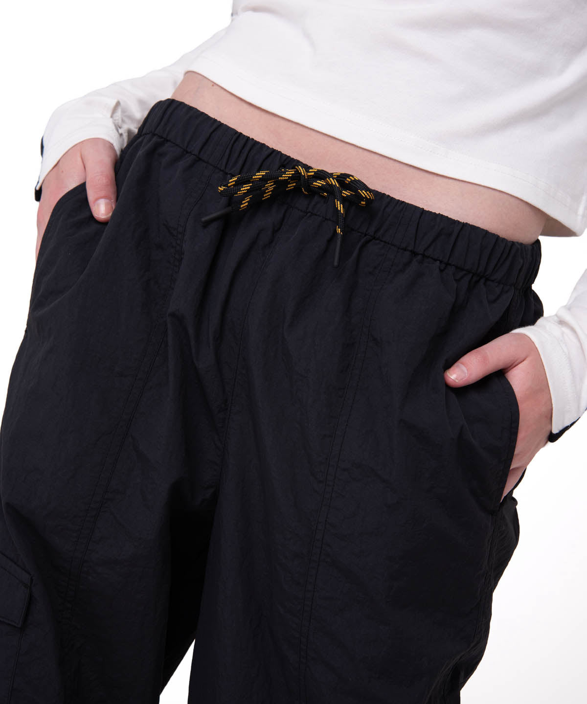 Pantalón Mujer Pull-On Cargo Negro Cat