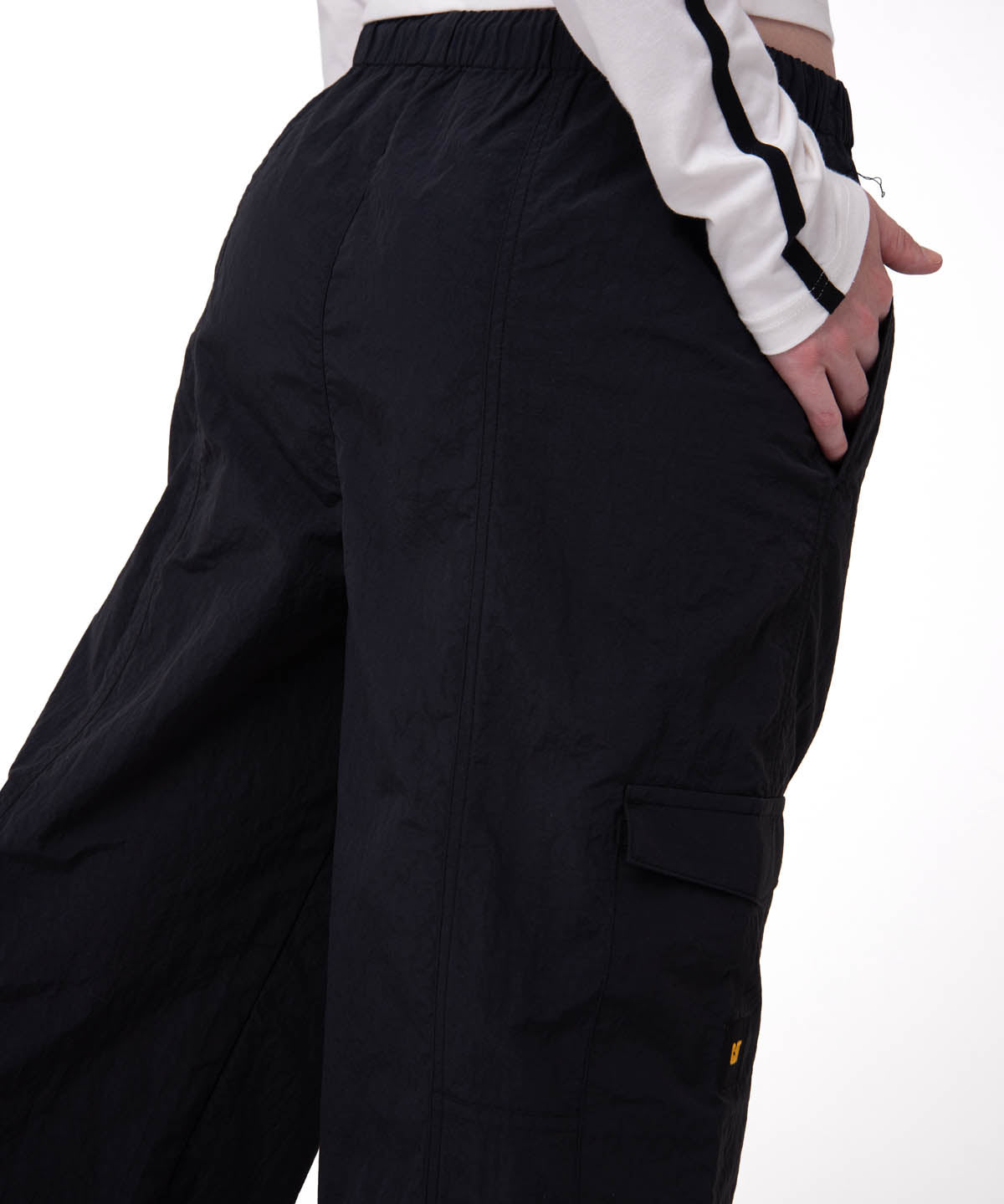 Pantalón Mujer Pull-On Cargo Negro Cat