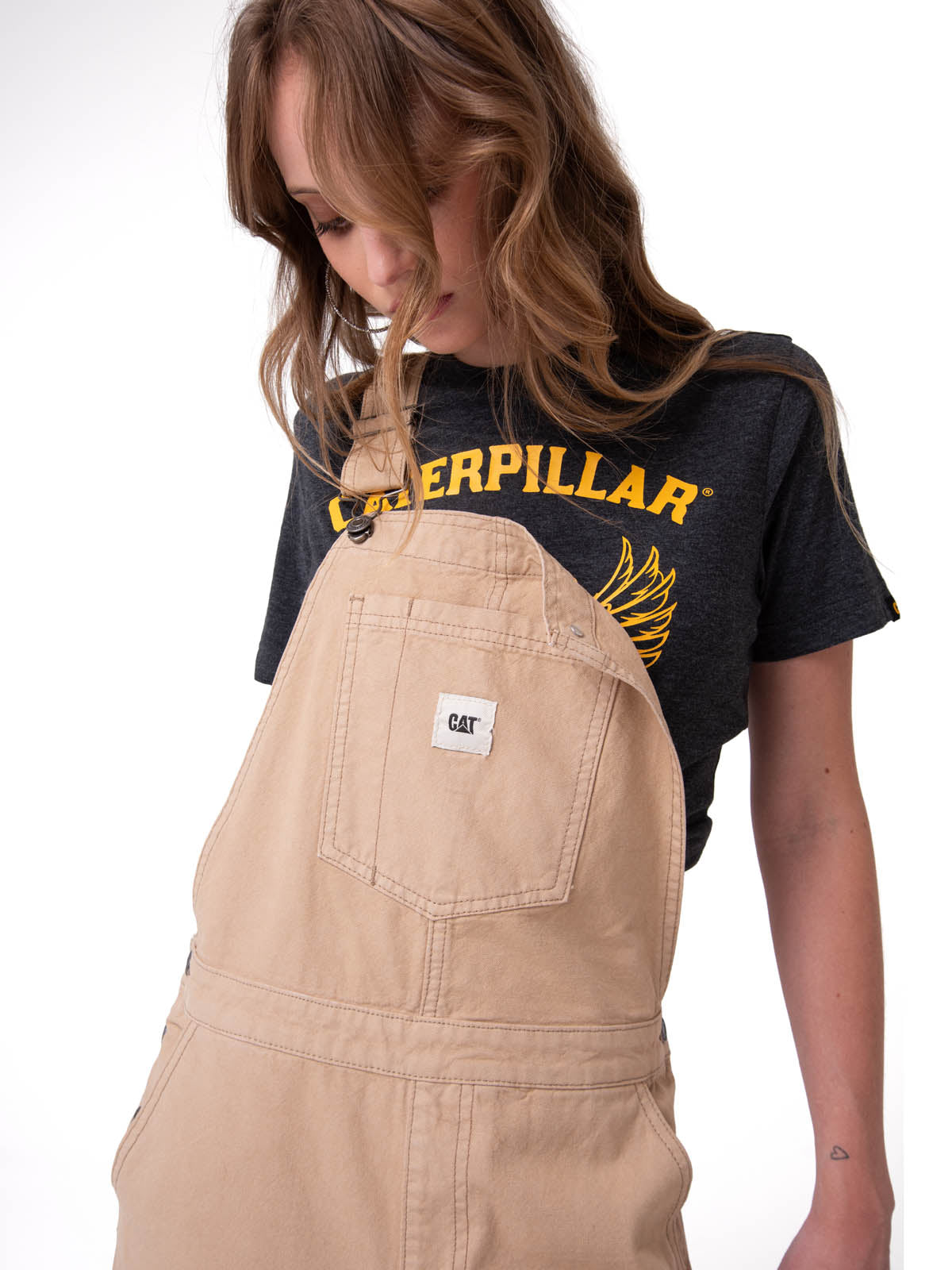 Jardinera Mujer Canvas Heritage Beige Cat