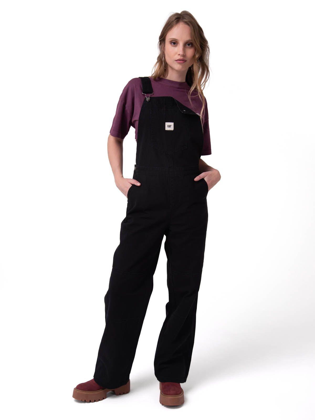 Jardinera Mujer Canvas Heritage Negro Cat