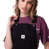 Jardinera Mujer Canvas Heritage Negro Cat