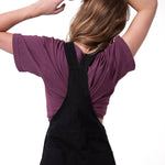 Jardinera Mujer Canvas Heritage Negro Cat