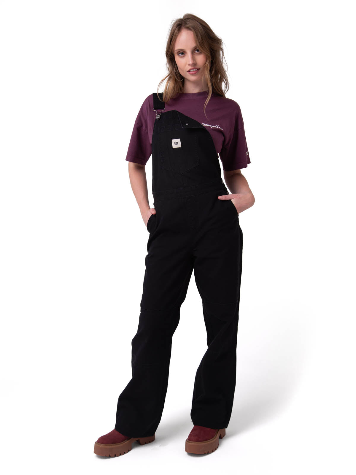 Jardinera Mujer Canvas Heritage Negro Cat