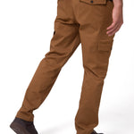 Pantalón Hombre Cargo Slim Café Cat