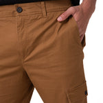 Pantalón Hombre Cargo Slim Café Cat