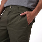 Pantalón Hombre Cargo Slim Verde Cat